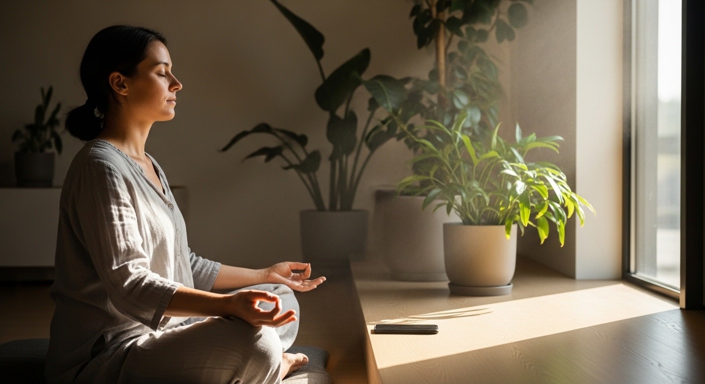 Méditation guidée sur smartphone :